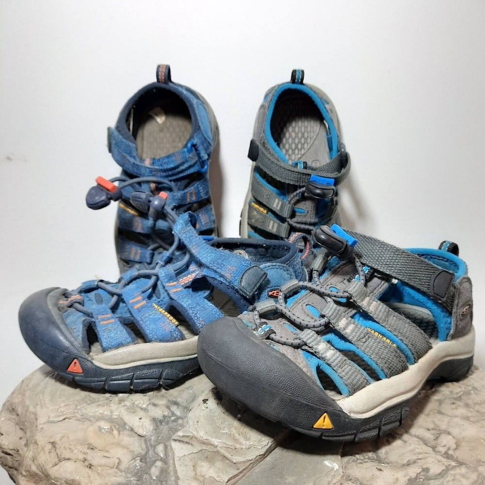 Kids Blue and Gray Outdoor Sandals